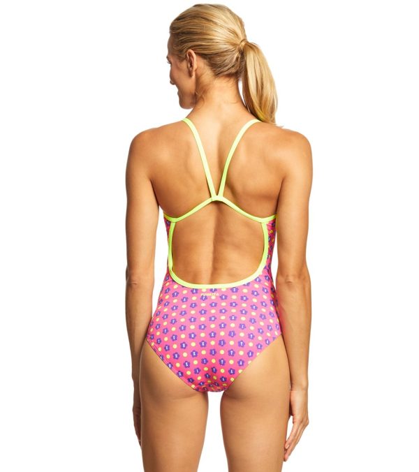 Funkita Women s Daisy Dots Single Strap One Piece Swimsuit Supply - Image 3