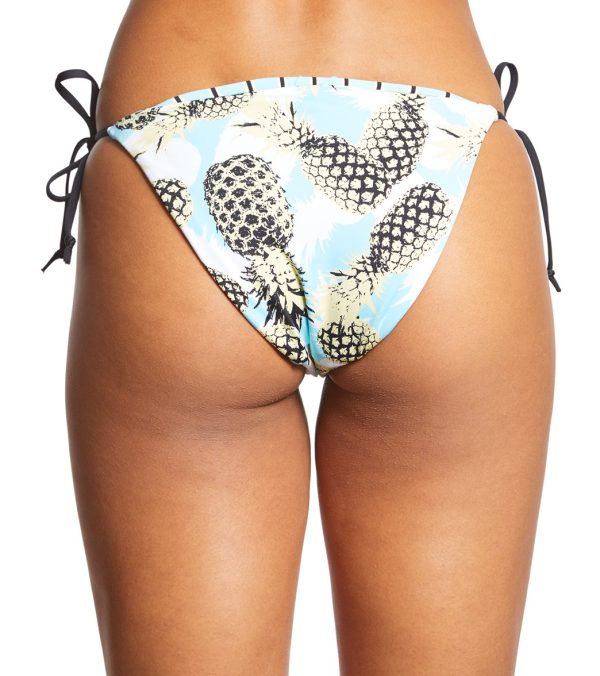 Bikini Lab Pineapple Playa Reversible String Tie Side Bikini Bottom Hot on Sale - Image 3