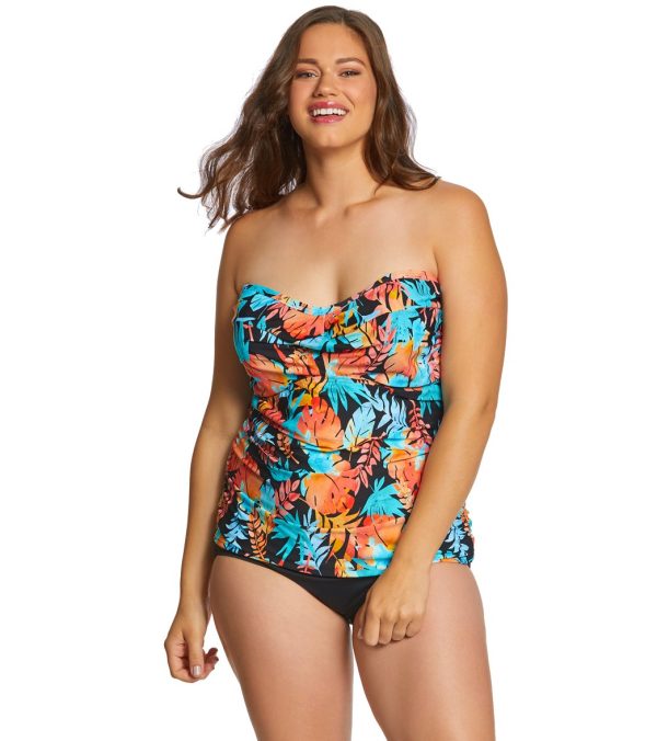 Sunsets Curve Plus Size Lorikeet Iconic Twist Tankini Top (DD E Cup) For Cheap
